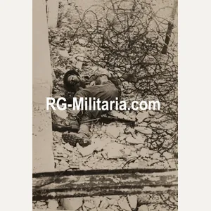 Original WW2 German Press Photo - KIA British soldier in …