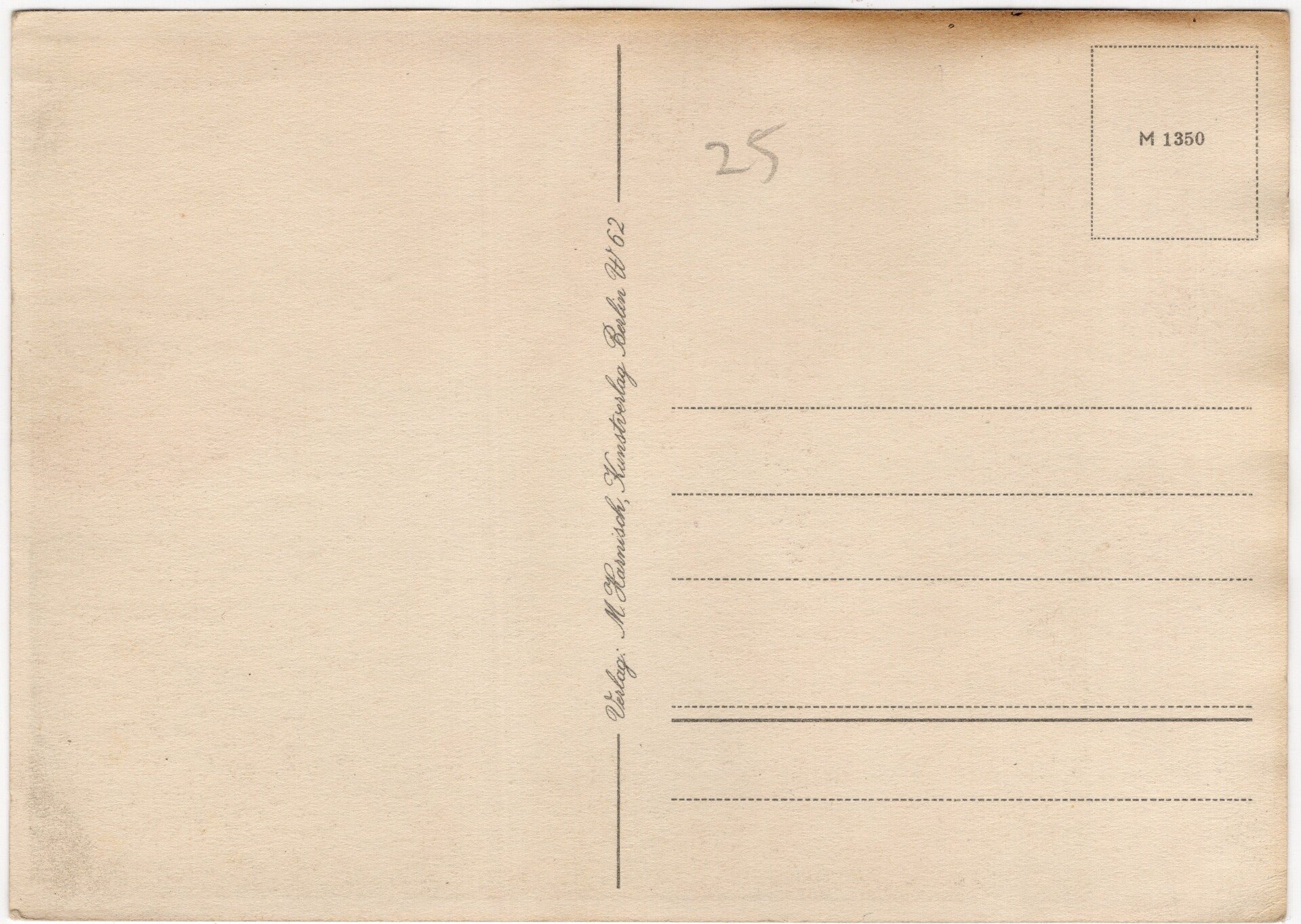 Original WW2 German Postcard - Adolf Hitler painting — image 2