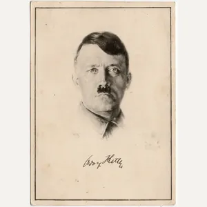 Original WW2 German Postcard - Adolf Hitler portrait, Hofrat K. …
