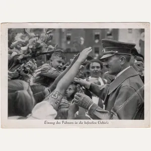 Original WW2 German Postcard - Einzug des Führers in die …