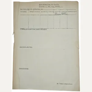 Original WW2 Dutch Collaboration NSB Document - Unissued practice week …