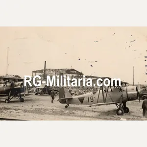Original WW2 German Photo - Dutch LVA airplanes Koolhoven FK51 …