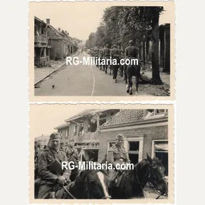 Original WW2 German Photo - German Cavalry enter Holland during …