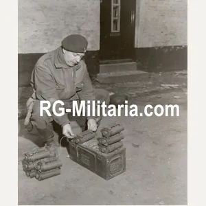 Original WW2 US Press Photo - British commando Sergeant Major …
