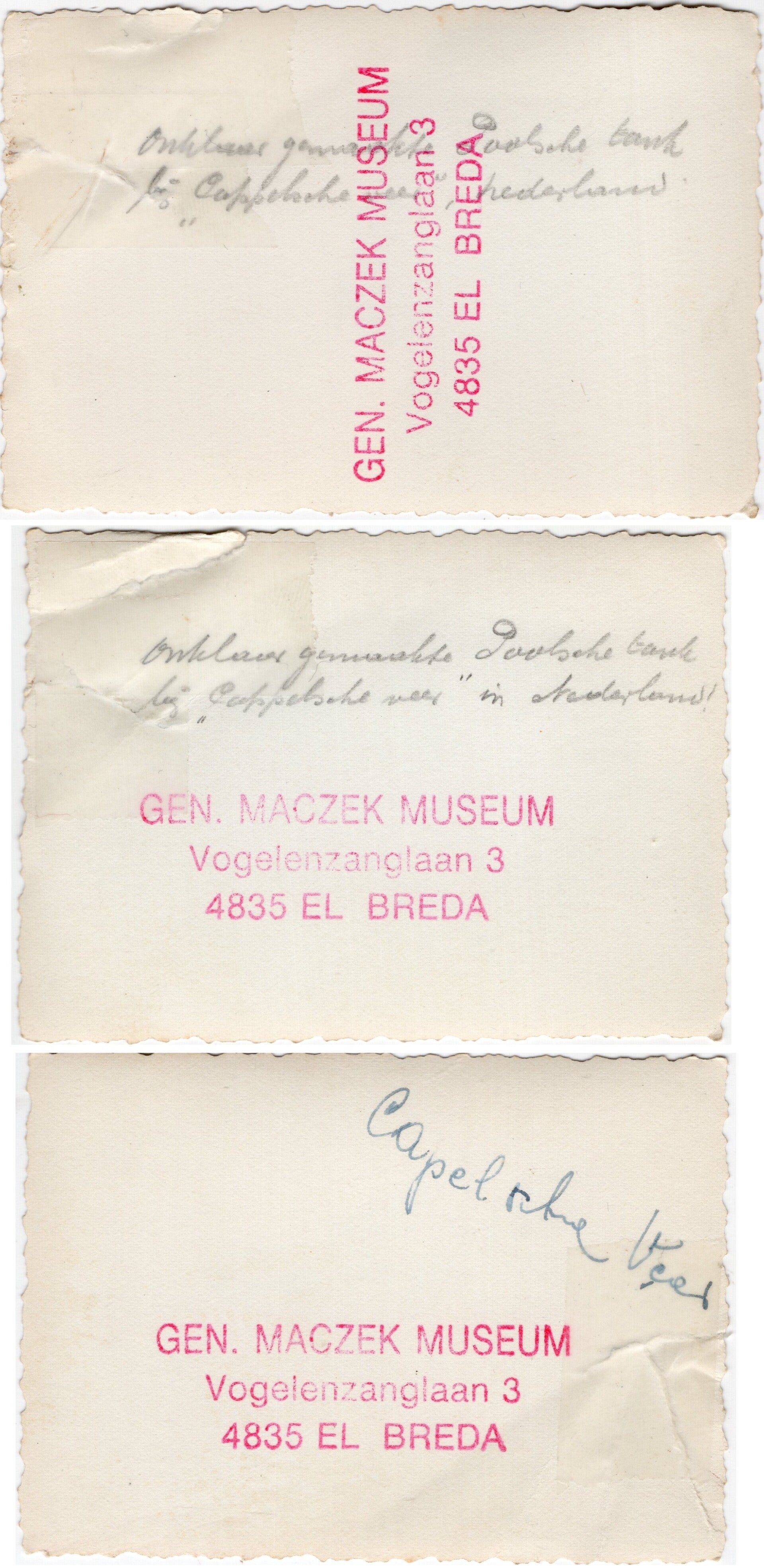 Original WW2 Dutch Photo - Stranded Polish Sherman Tank at the Kapelsche Veer, Capelle, Holland (1945) — image 2