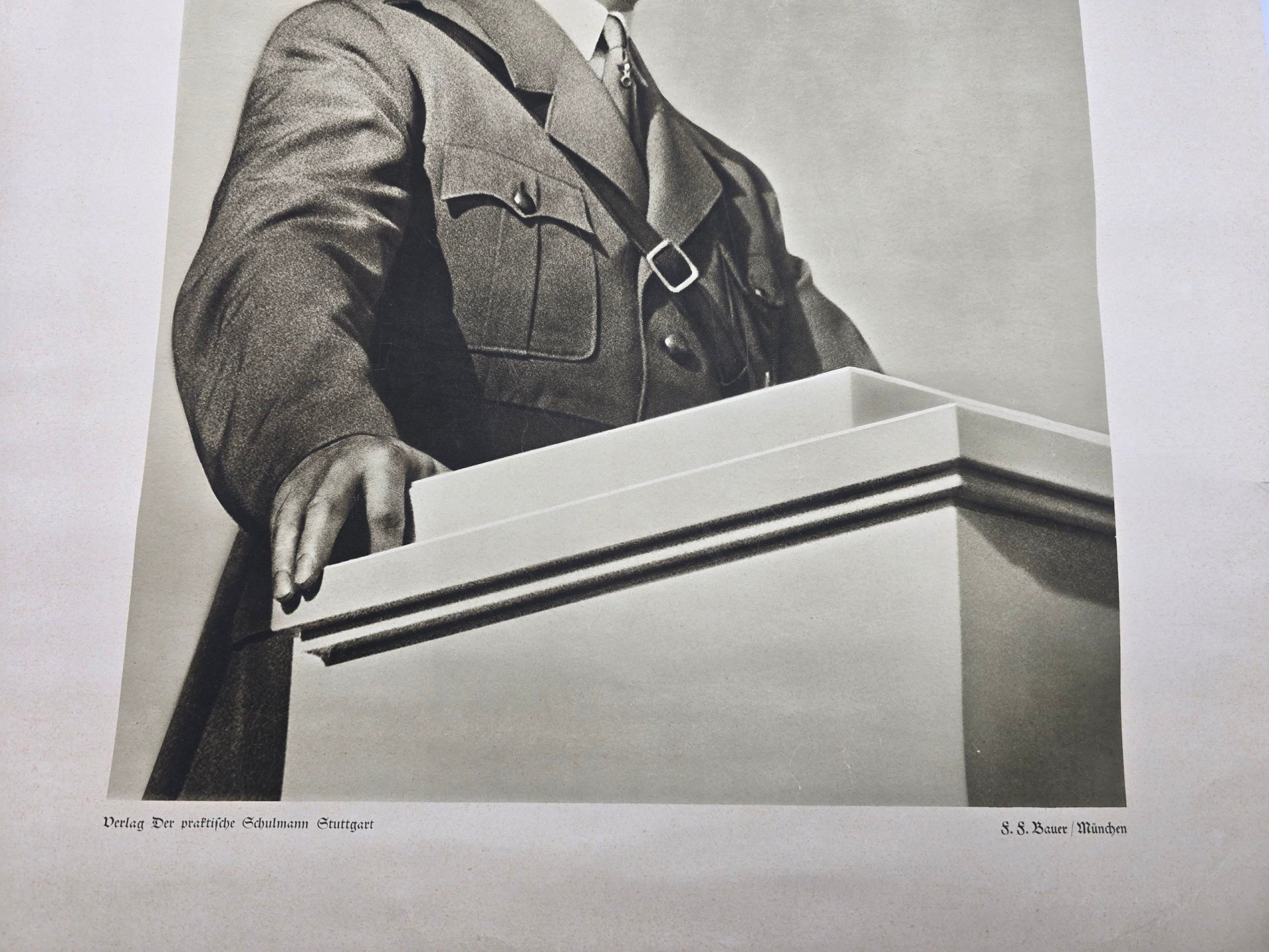 Original WW2 German Poster - Portrait Adolf Hitler, Schulmann Heft 2 (1936) — image 4