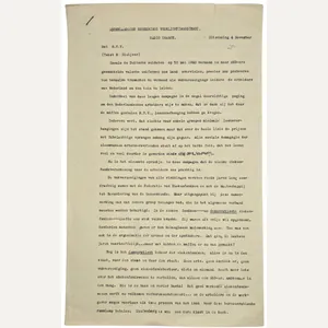 Original WW2 Dutch Resistance Document - RVD Radio Oranje broadcast …
