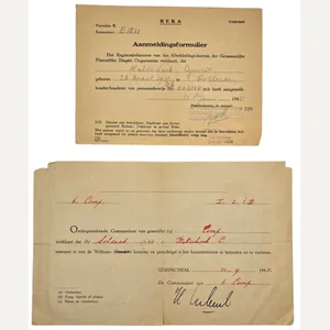 Original WW2 Dutch Liberation Document - Forms Dutch soldier Rotterdam, …