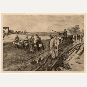 Original WW2 German Waffen SS Postcard - Waffen SS im …