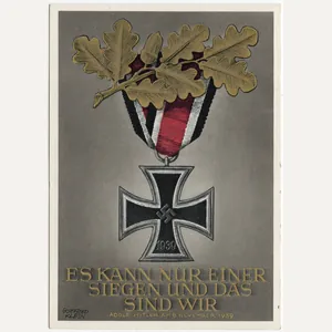 Original WW2 German Postcard - EK2 Iron Cross, Es kann …
