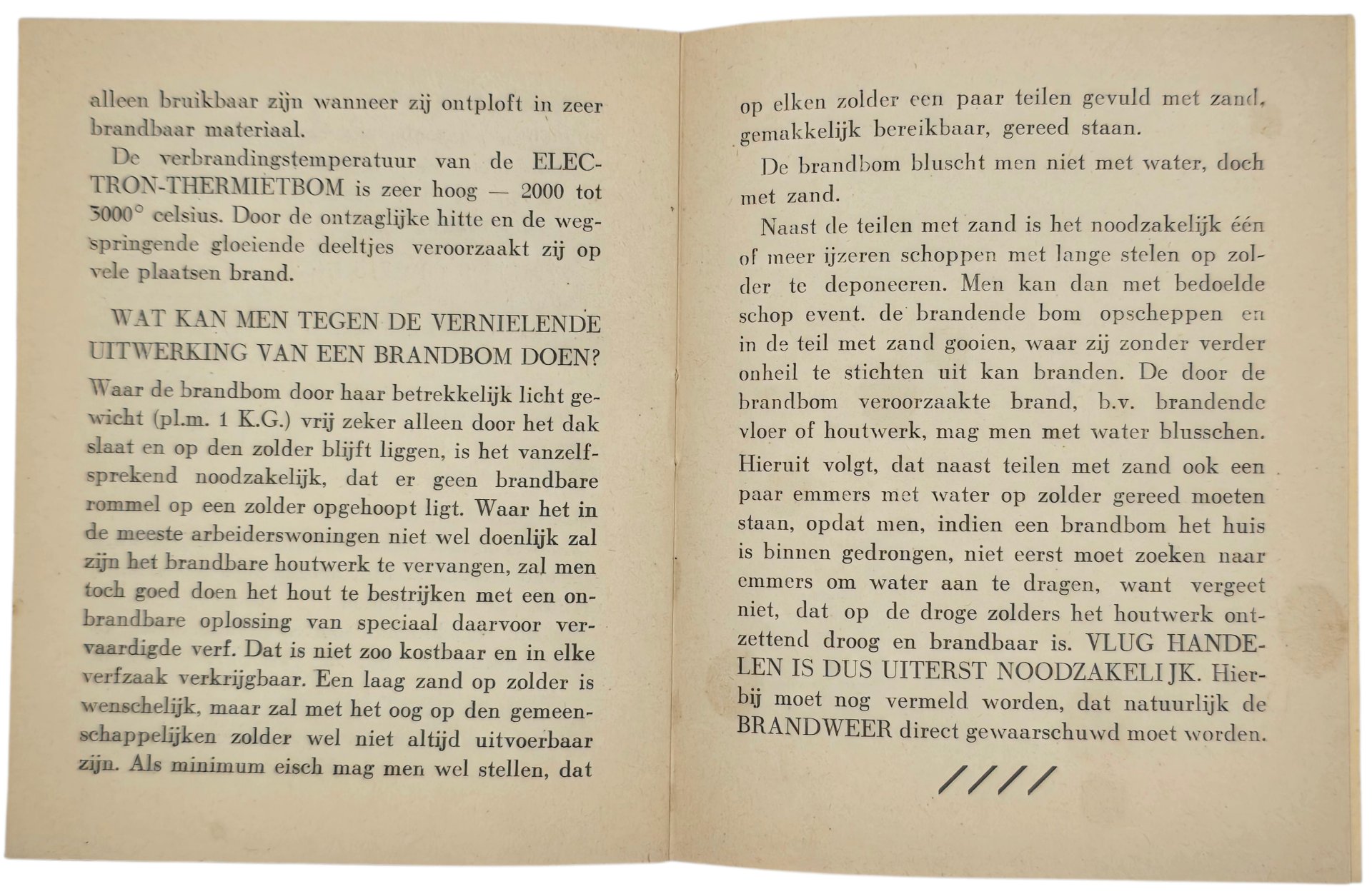 Original WW2 Dutch LBD Brochure - Eerste Hulp bij Luchtaanvallen, Rotterdam — image 3