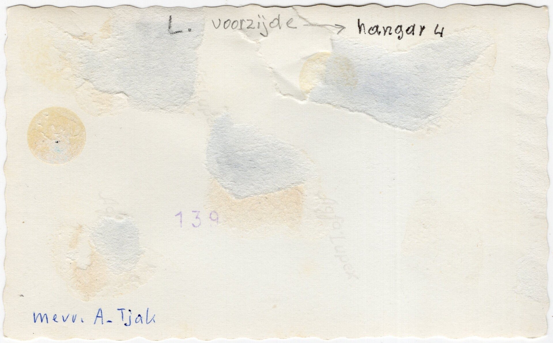 Original WW2 German Photo - Bombed hangar at the Dutch LVA airfield of Bergen, Holland (1943) — image 2