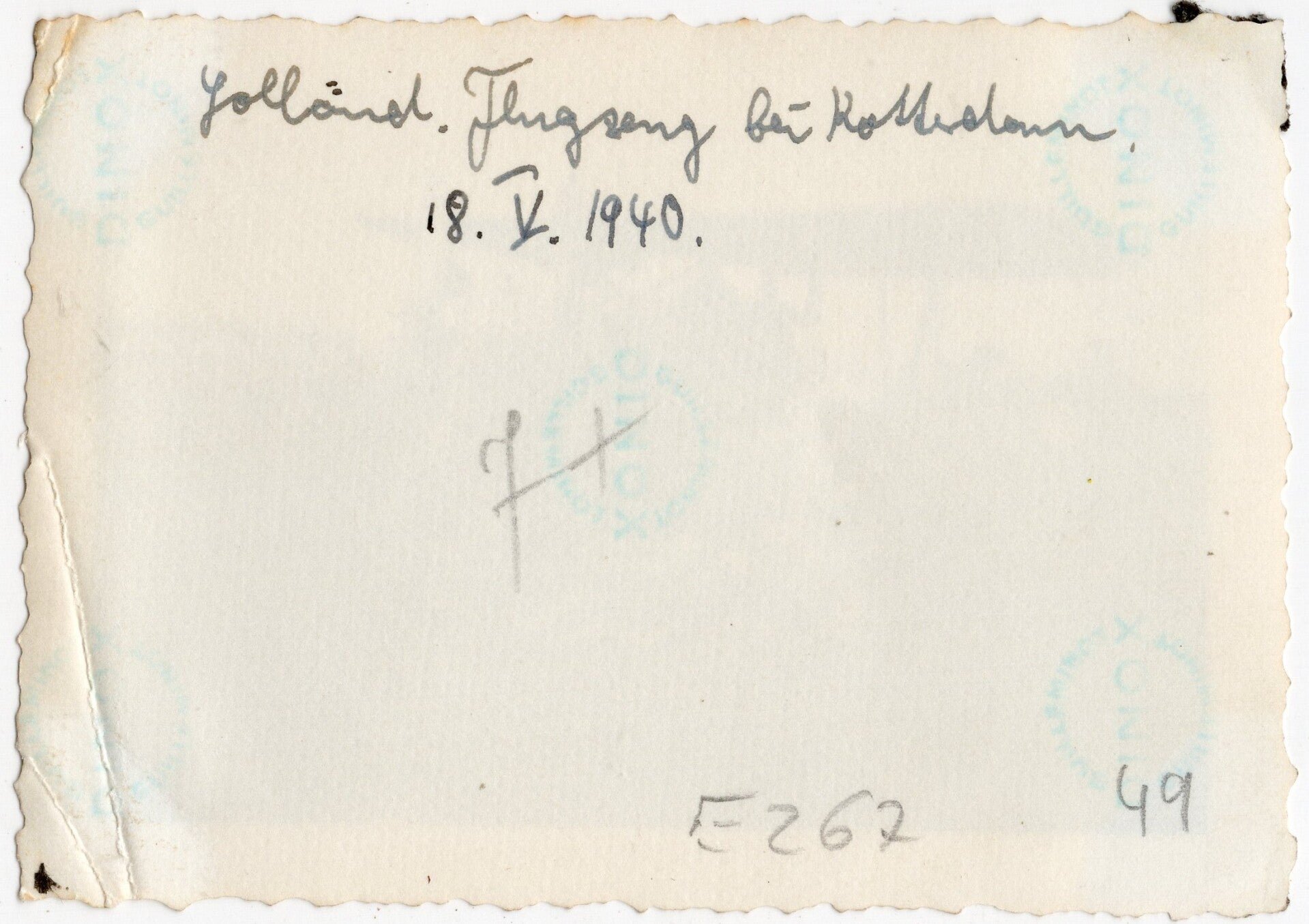 Original WW2 German Photo - German Wehrmacht soldiers in front of a Dutch LVA airplane Koolhoven FK51 at Waalhaven, Rotterdam airfield, Holland (1940) — image 2