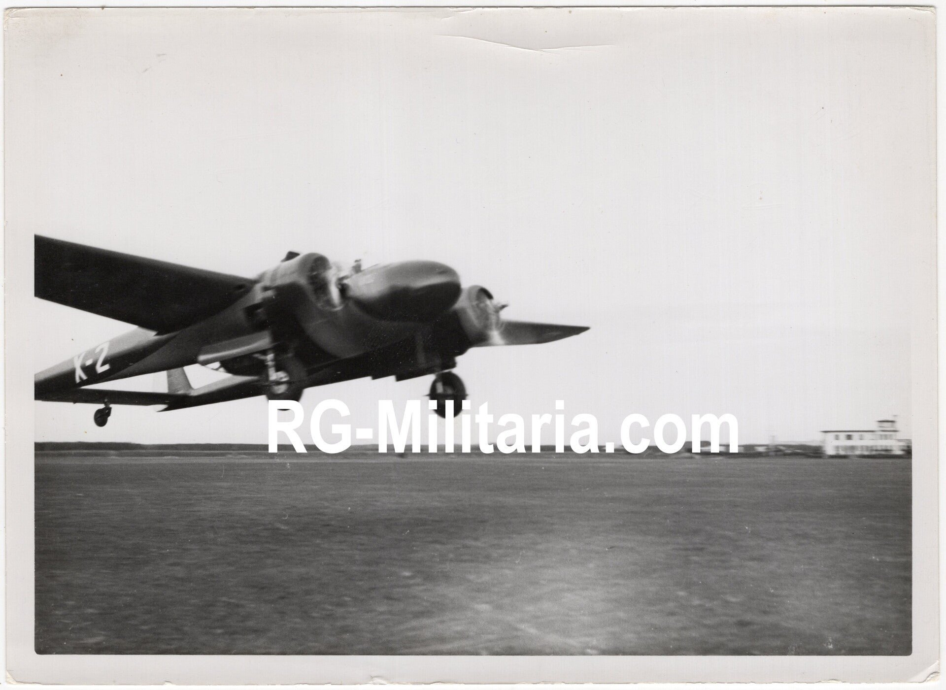 Original WW2 Dutch Press Photo - Prototype Fokker G1 X-2 Wasp on airfield Eindhoven, Welschap (1937) — image 3
