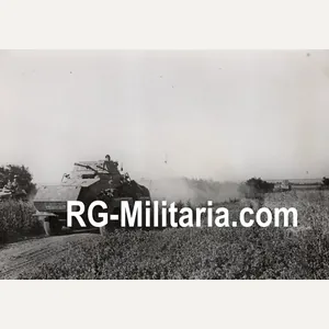 Original WW2 German Press Photo - German Panzerspahwagen 232 Tanks …