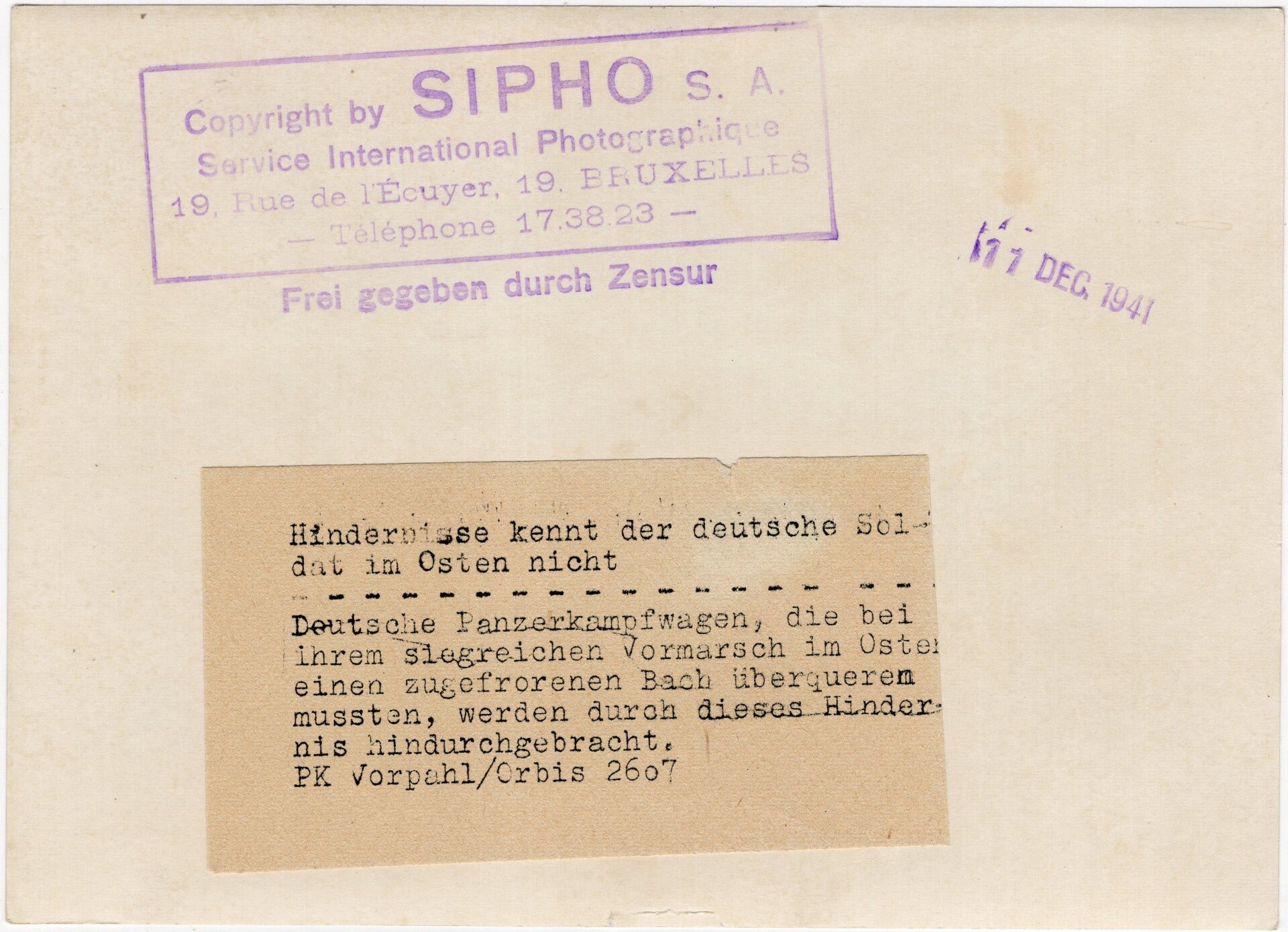 Original WW2 German Press Photo - German Panzer 35 Tanks on the Eastern Front (1941) — image 2