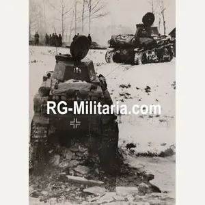 Original WW2 German Press Photo - German Panzer 35 Tanks …