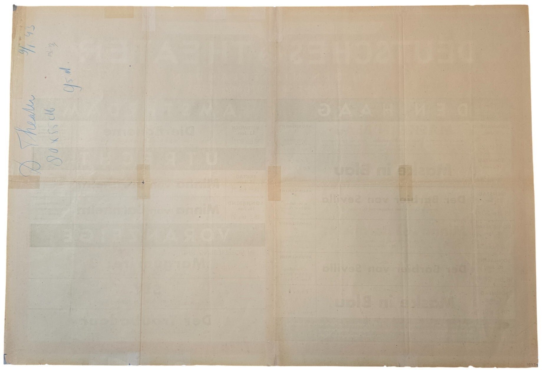 Original WW2 Dutch German Poster - Deutsches Theater in den Niederlanden movie poster, Den Haag, Amsterdam, Utrecht (1943) — image 4