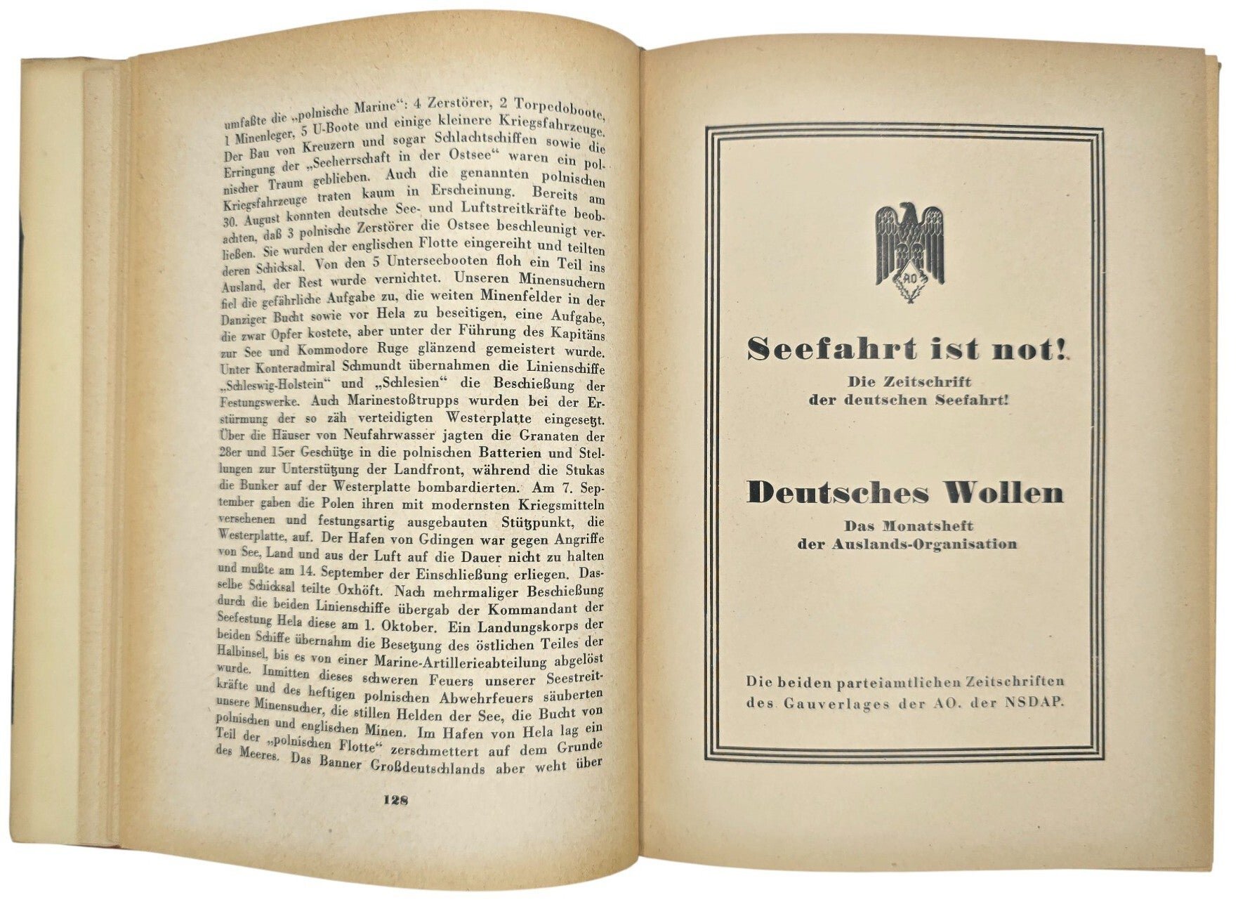Original WW2 German AO Book - Jahrbuch der Auslands-Organisation der NSDAP für die Seeschiffahrt (1941) — image 5