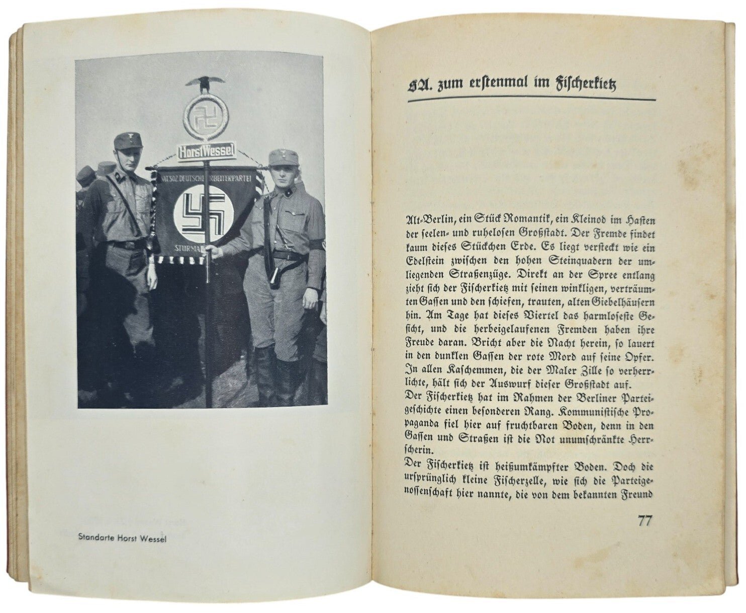 Original WW2 German NSDAP Book - Horst Wessel, Leben und Sterben, Erwin Reitmann (1936) — image 5