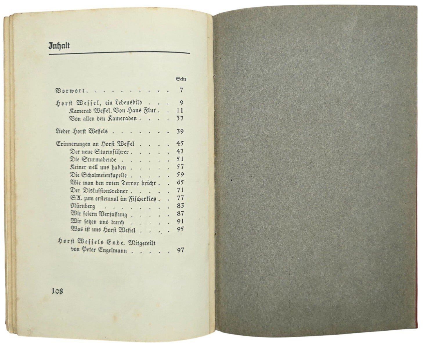 Original WW2 German NSDAP Book - Horst Wessel, Leben und Sterben, Erwin Reitmann (1936) — image 7