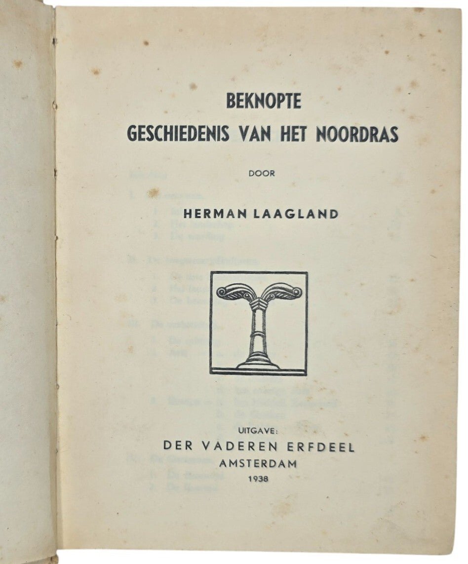 Original WW2 Dutch Collaboration NSB Book - Beknopte Geschiedenis van het Noordras, Herman Laagland (1938) — image 3