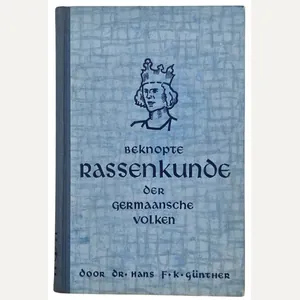 Original WW2 Dutch Collaboration NSB Book - Beknopte Rassenkunde der …