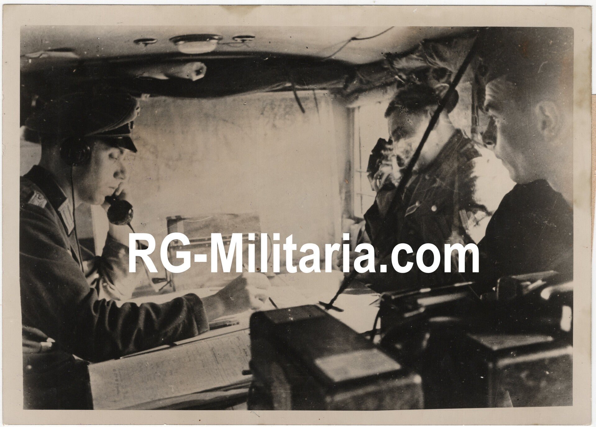 Original WW2 German Press Photo - Artillery control operators (1941) — image 3