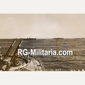 Original WW2 French Press Photo - French marine ships