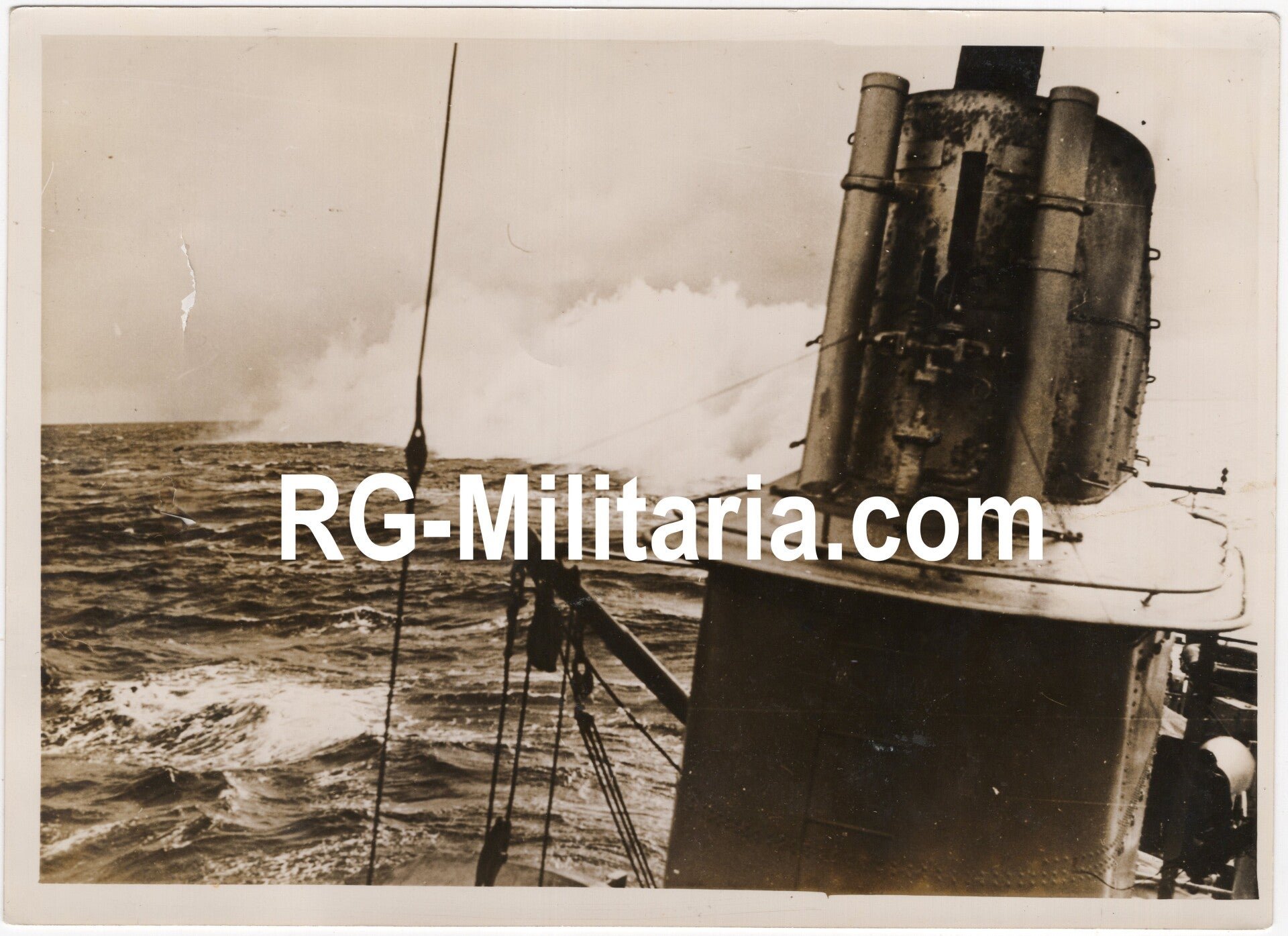 Original WW2 German Press Photo - KM Kriegsmarine ship — image 3