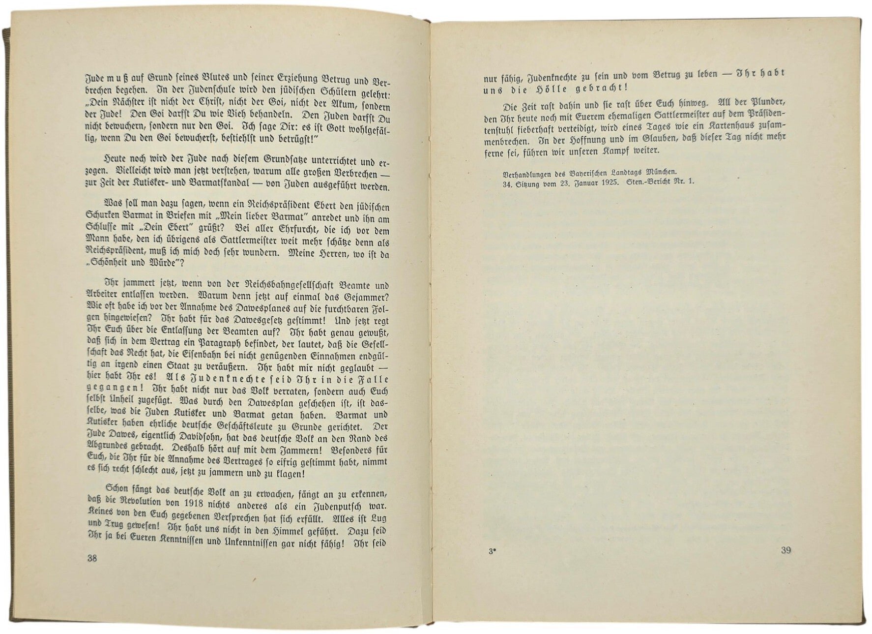 Original WW2 German Antisemitic Book - Kampf dem Weltfeind, Julius Streicher, Der Stürmer (1938) — image 9