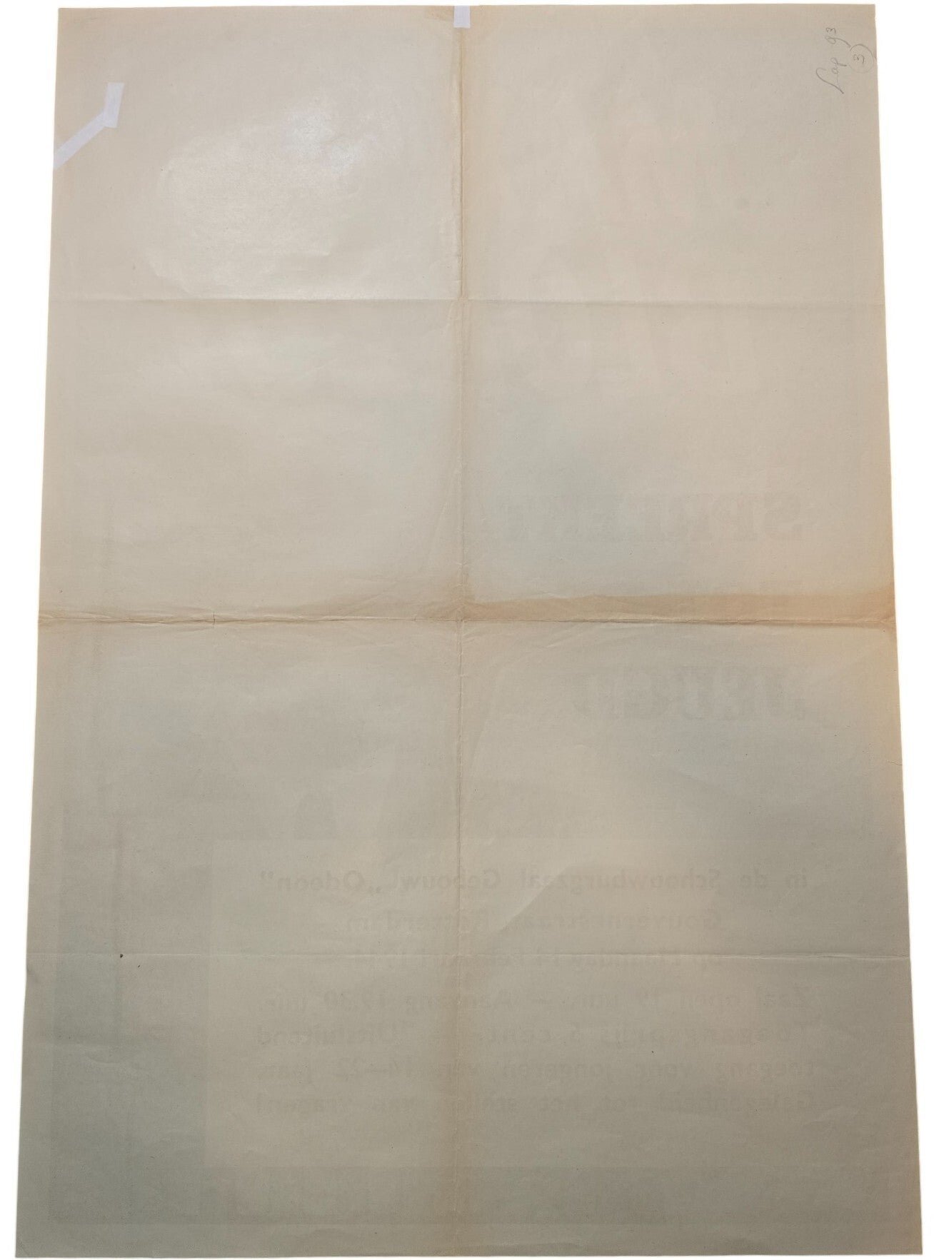 Original WW2 Dutch Collaboration NSB Poster - Max Blokzijl Spreekt tot de Jeugd, Rotterdam (1944) — image 4