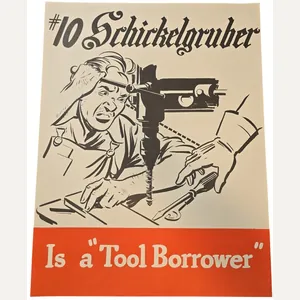 Original WW2 US Poster - #10 Schickelgruber Is a ''Tool …