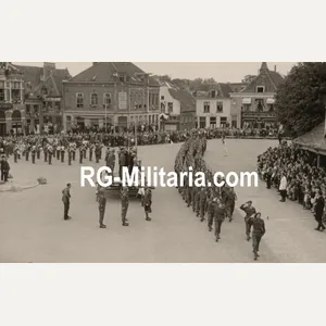 Original WW2 Dutch Liberation Photo - British military parade along …