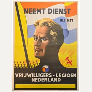 Original WW2 Dutch Waffen SS Poster - Neemt dienst bij …