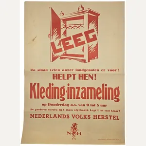 Original WW2 Dutch Liberation Poster - NVH Nederlands Volksherstel collecting …