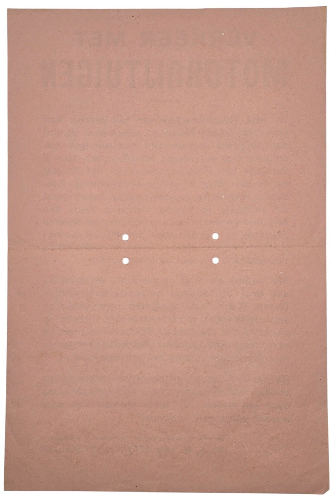 Original WW2 Dutch Liberation Poster - Traffic with (military) motorized vehicles, Zwolle, Overijssel (1945) — image 2