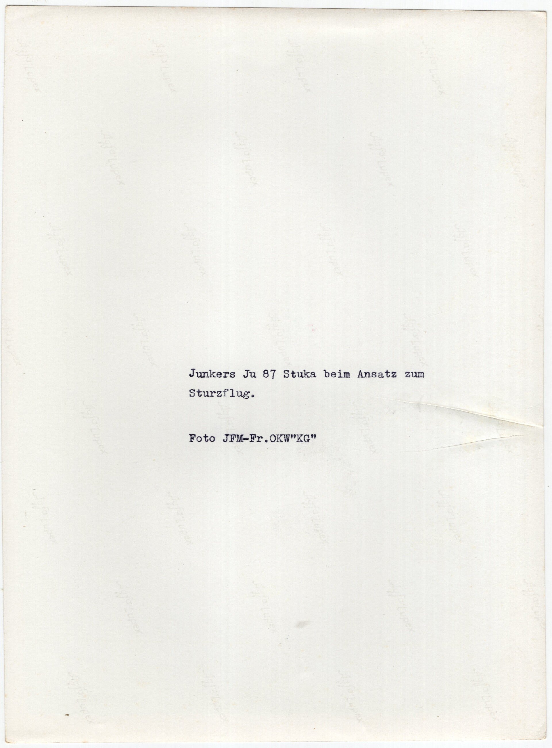 Original WW2 German Luftwaffe Photo - Junkers Ju 87 Stuka airplane in the air — image 2