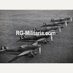 Original WW2 German Luftwaffe Photo - Messerschmitt Me 109 airplanes …
