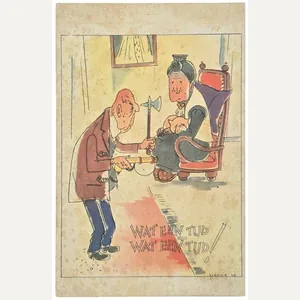 Original WW2 Dutch Collaboration Postcard - Postcard set Wat een …