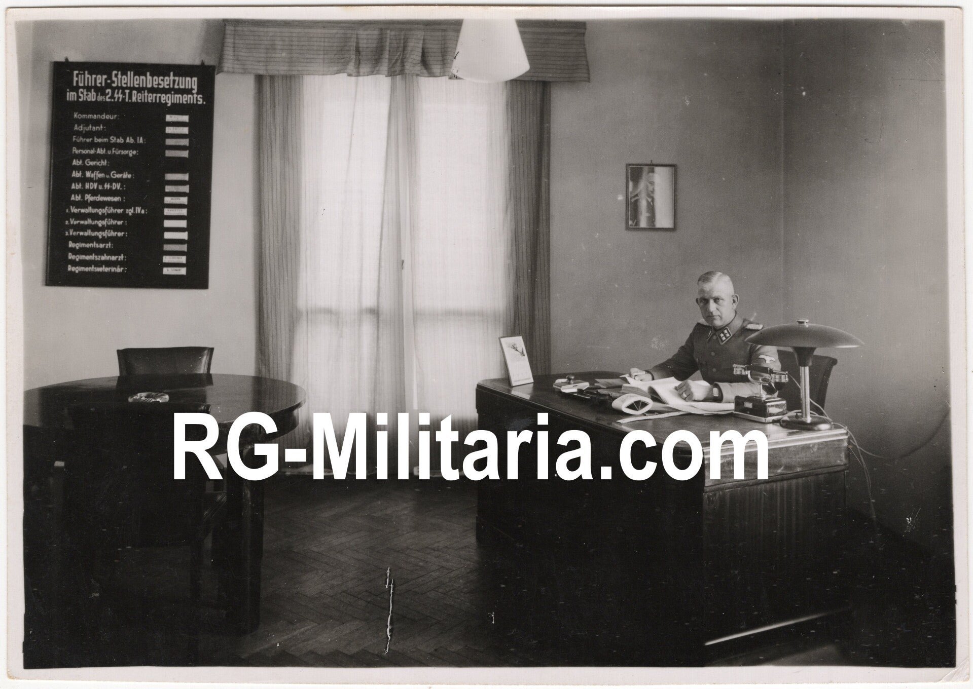 Original WW2 German Waffen SS Press Photo - SS-Kavallerie-Regiment 2 Cavalry Kommandeur Franz Magill — image 3