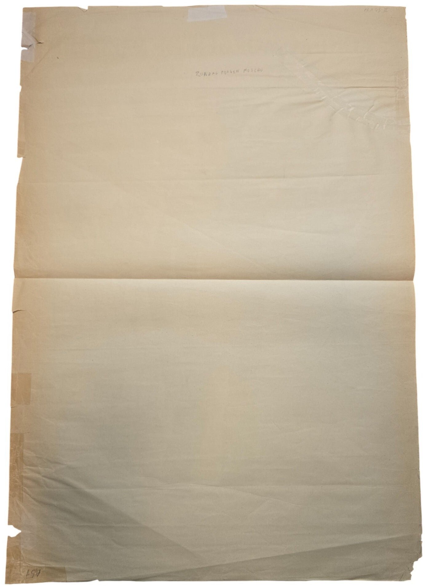 Original WW2 Dutch Collaboration NSB Poster - Zondagmorgen in Moskou, Anti-Stalin (1943) — image 2