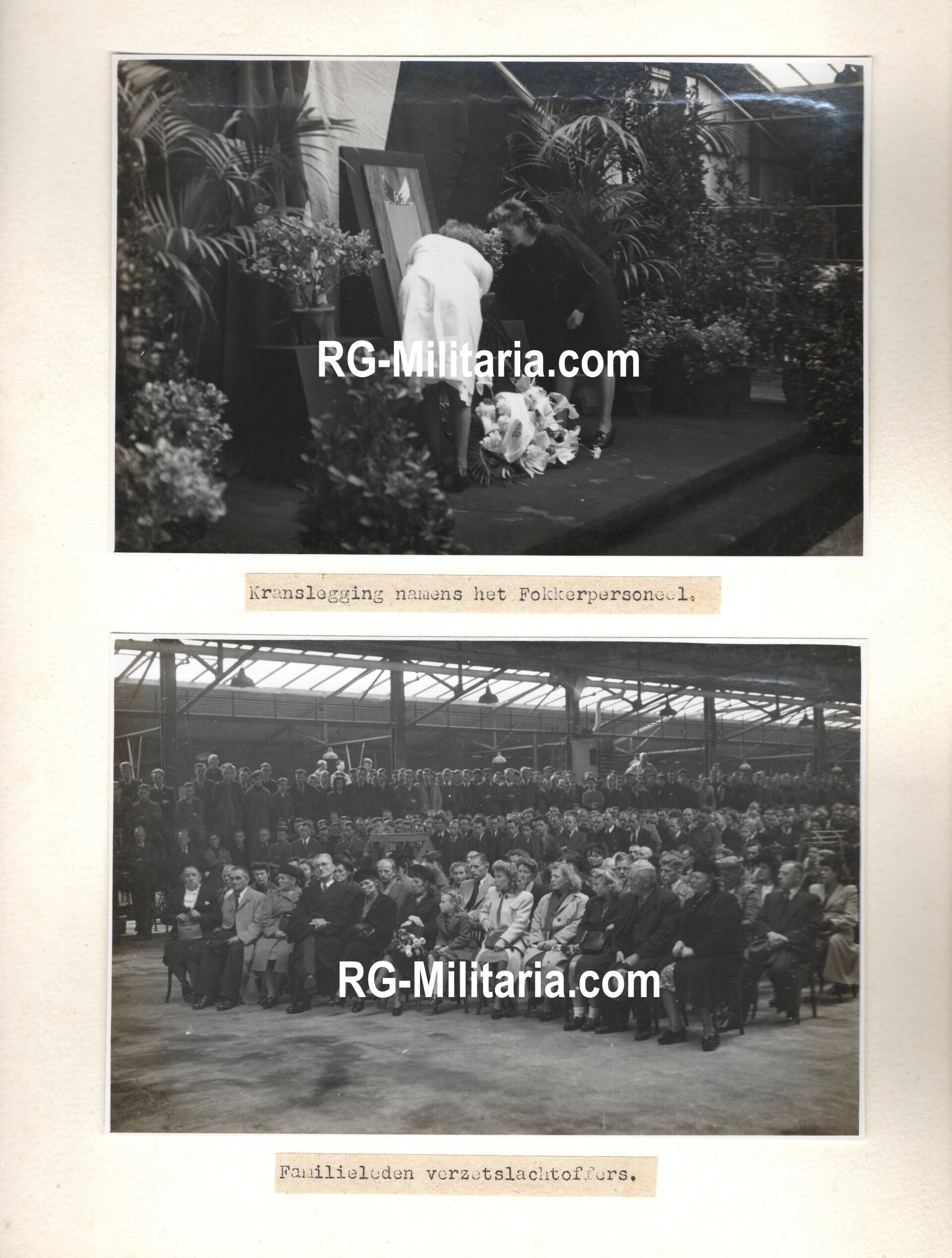 Original WW2 Dutch Photoalbum - Memorial album for the perished workers of the Fokker airplane company (1948) — image 10