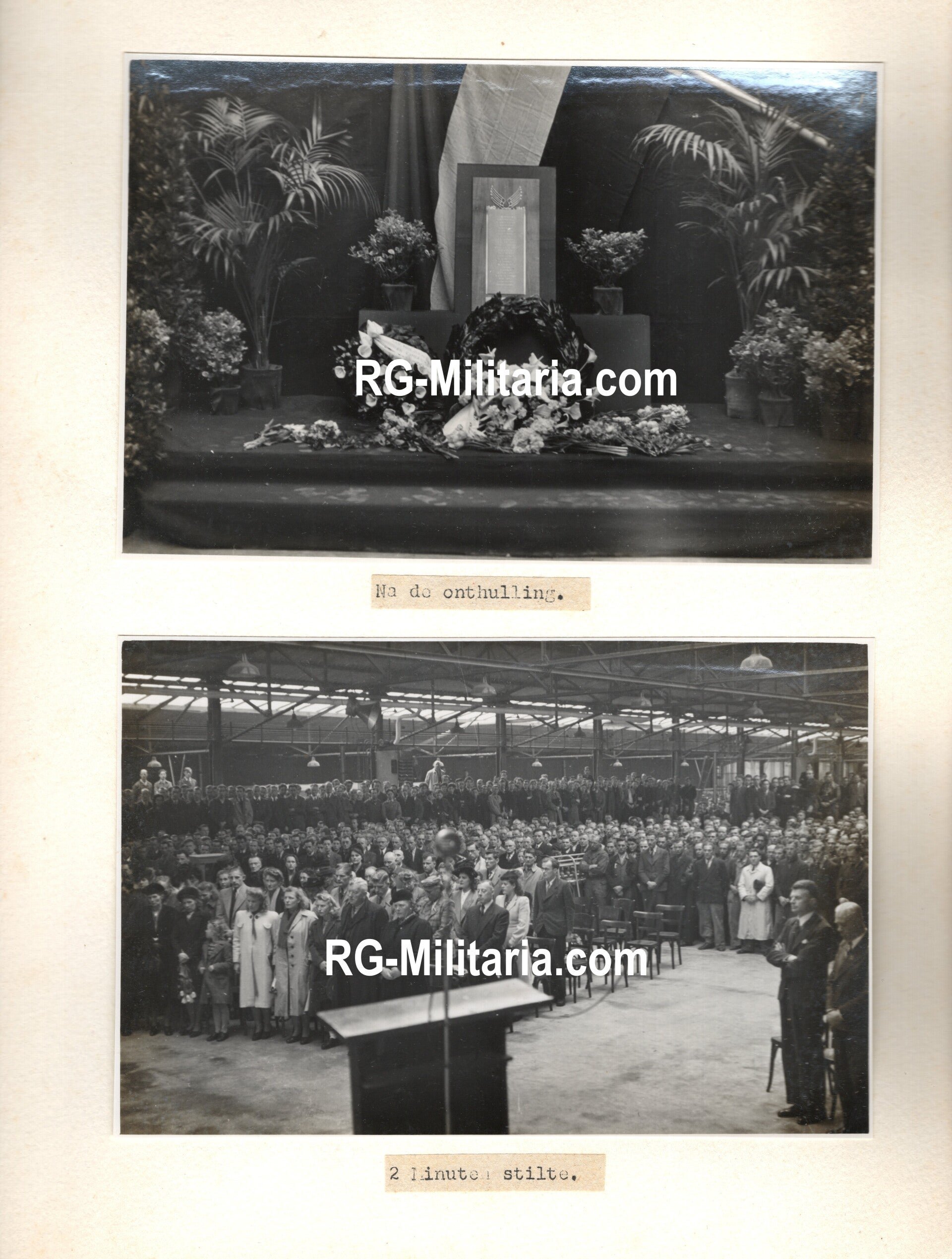 Original WW2 Dutch Photoalbum - Memorial album for the perished workers of the Fokker airplane company (1948) — image 11