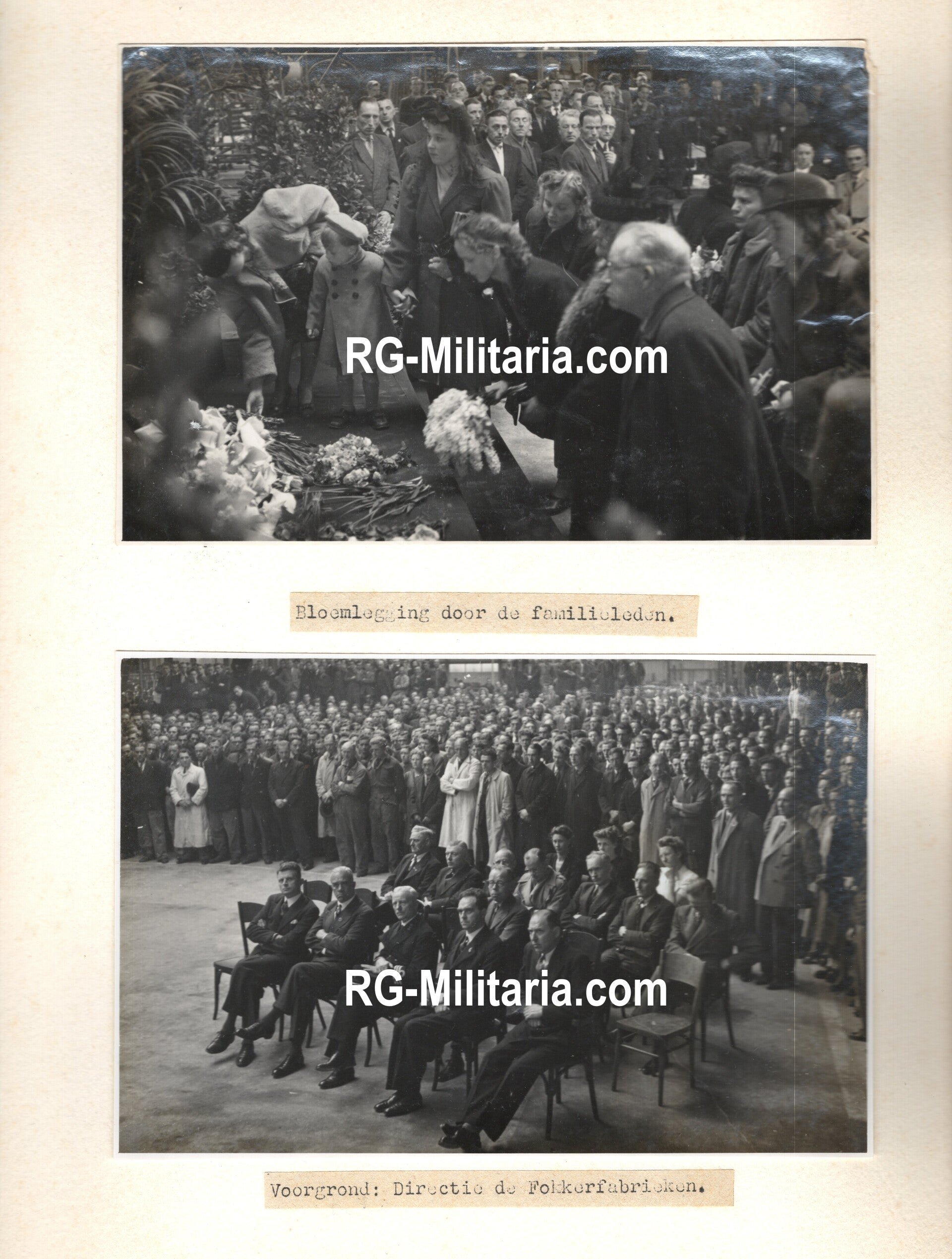 Original WW2 Dutch Photoalbum - Memorial album for the perished workers of the Fokker airplane company (1948) — image 12