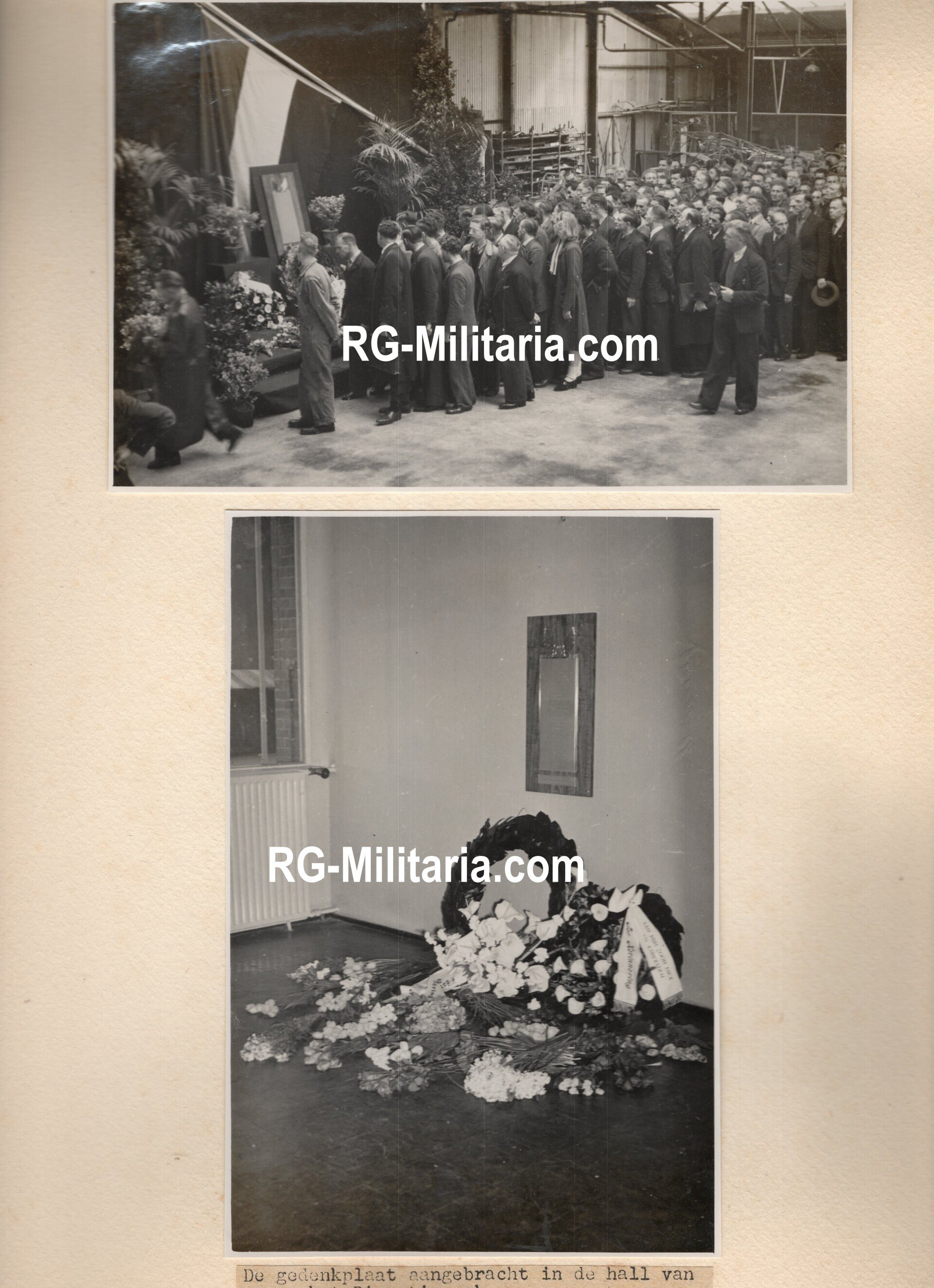 Original WW2 Dutch Photoalbum - Memorial album for the perished workers of the Fokker airplane company (1948) — image 17