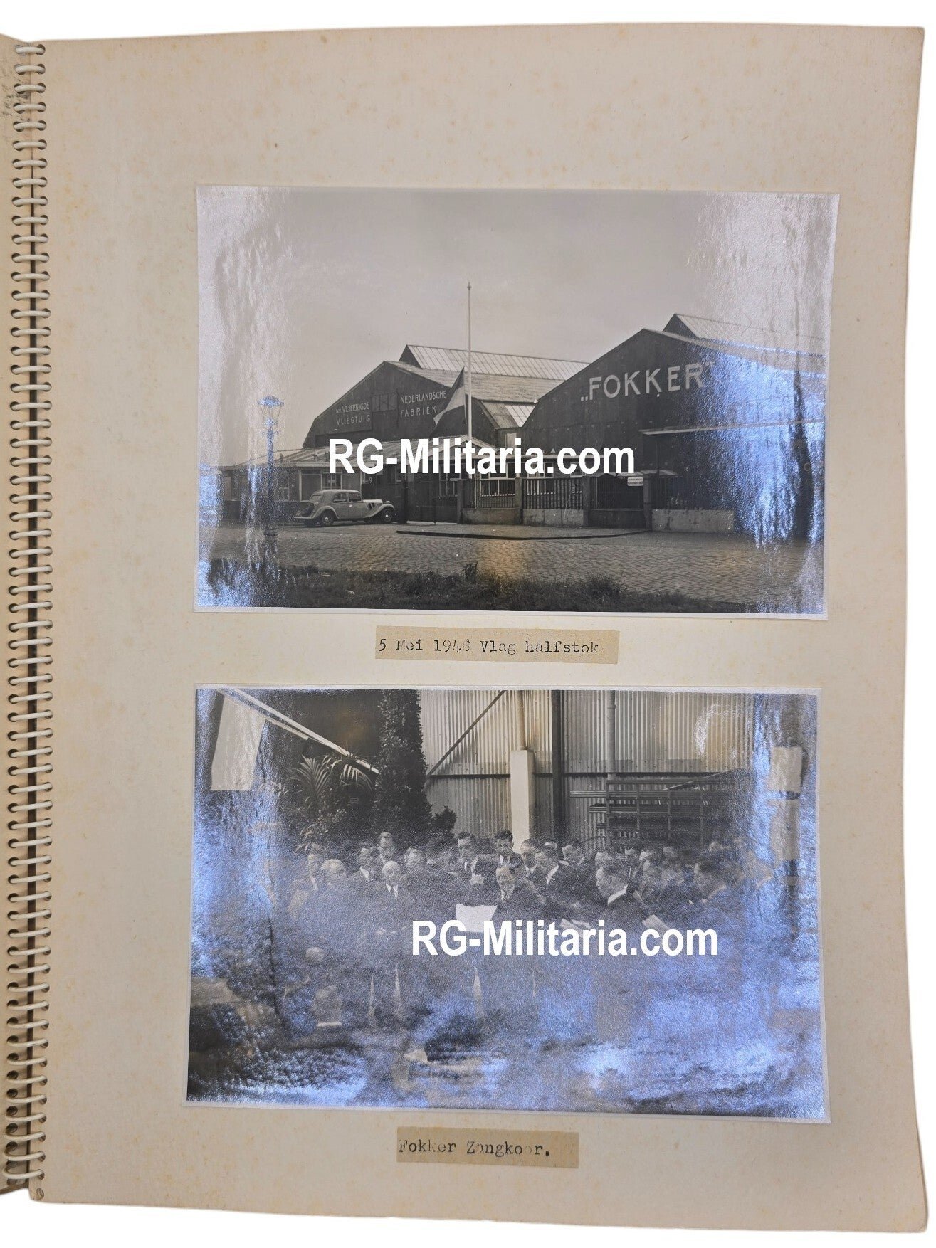 Original WW2 Dutch Photoalbum - Memorial album for the perished workers of the Fokker airplane company (1948) — image 5
