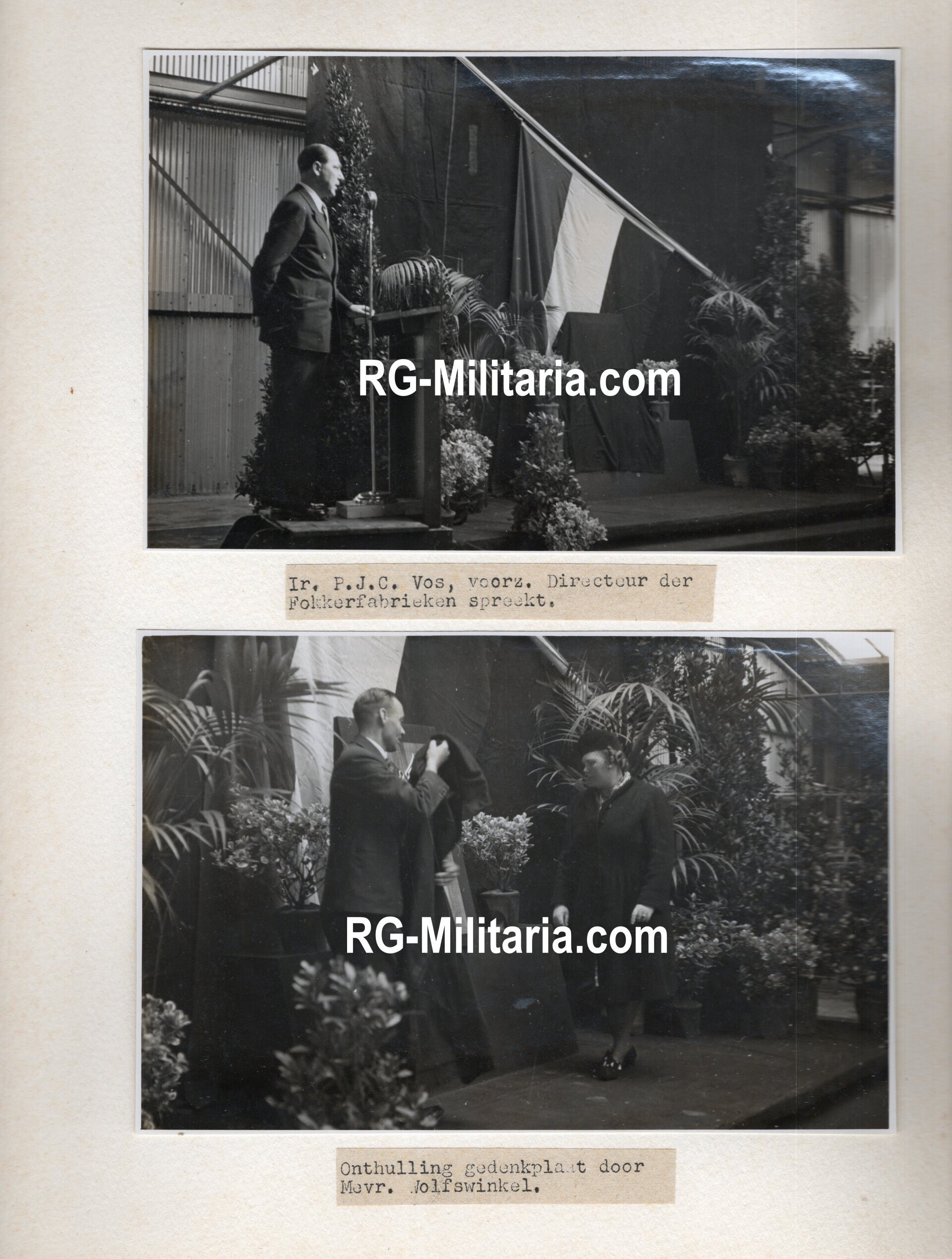 Original WW2 Dutch Photoalbum - Memorial album for the perished workers of the Fokker airplane company (1948) — image 9