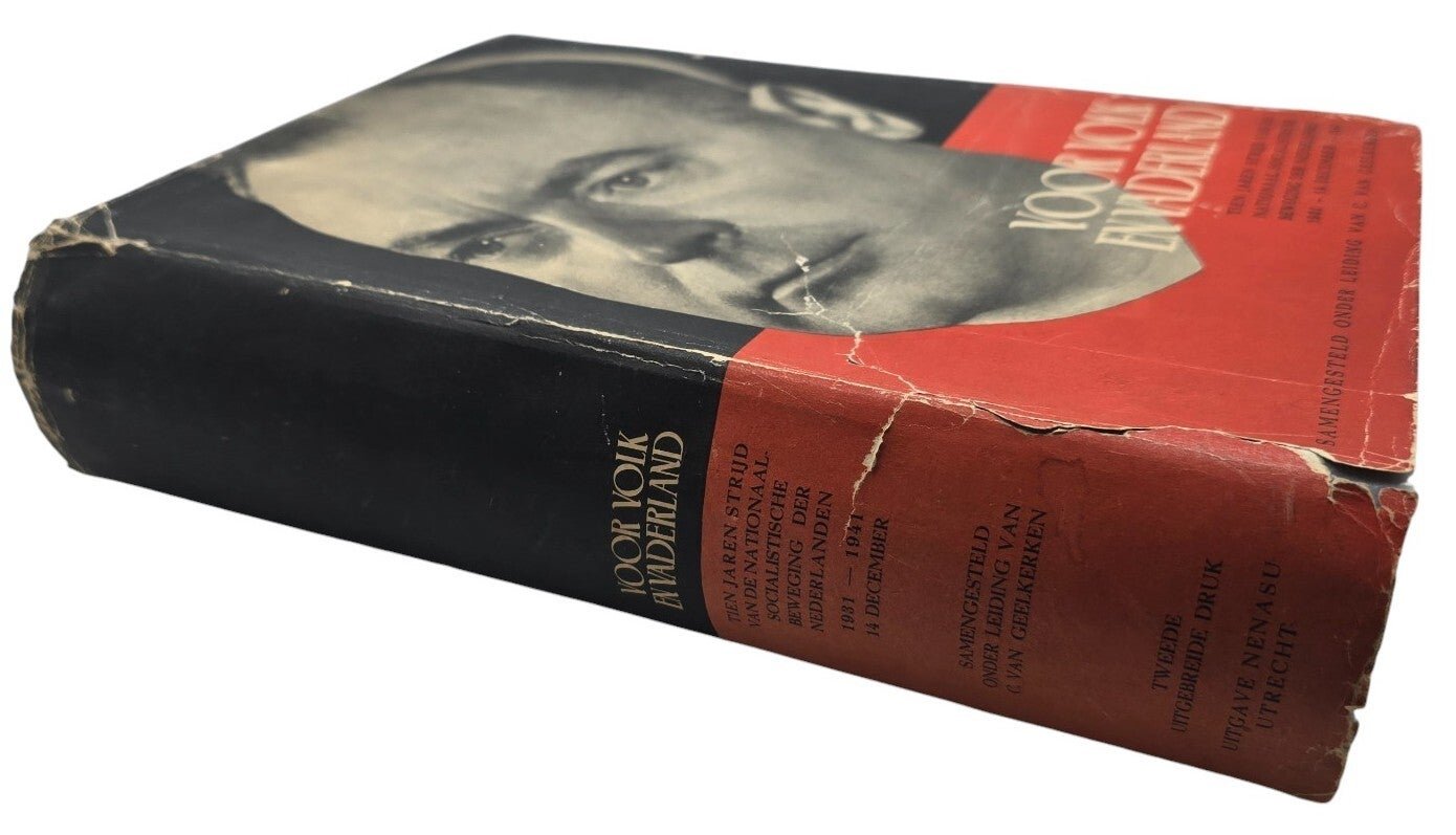 Original WW2 Dutch Collaboration Book - Voor Volk en Vaderland, Parool, resistance fighter signed — image 2