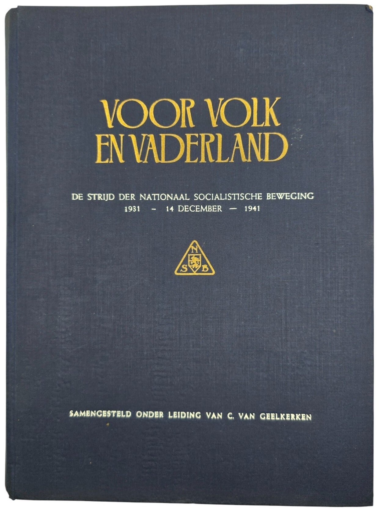 Original WW2 Dutch Collaboration Book - Voor Volk en Vaderland, Parool, resistance fighter signed — image 3